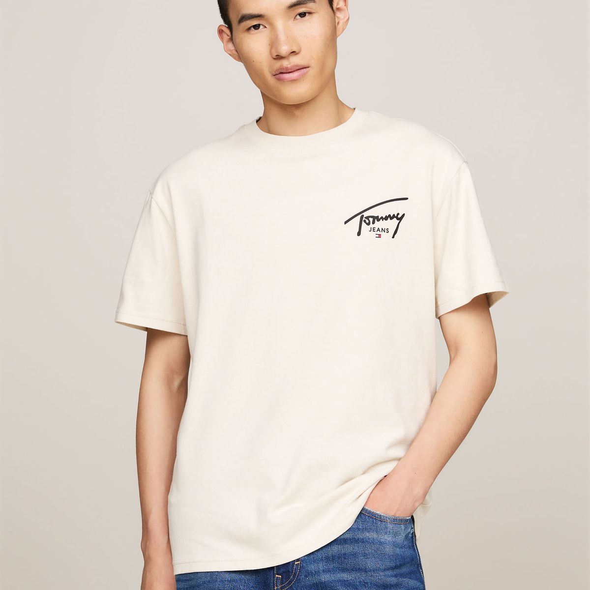 TOMMY HILFIGER - CAMISETA TJM REG SIGNATURE PRINT TEE EX