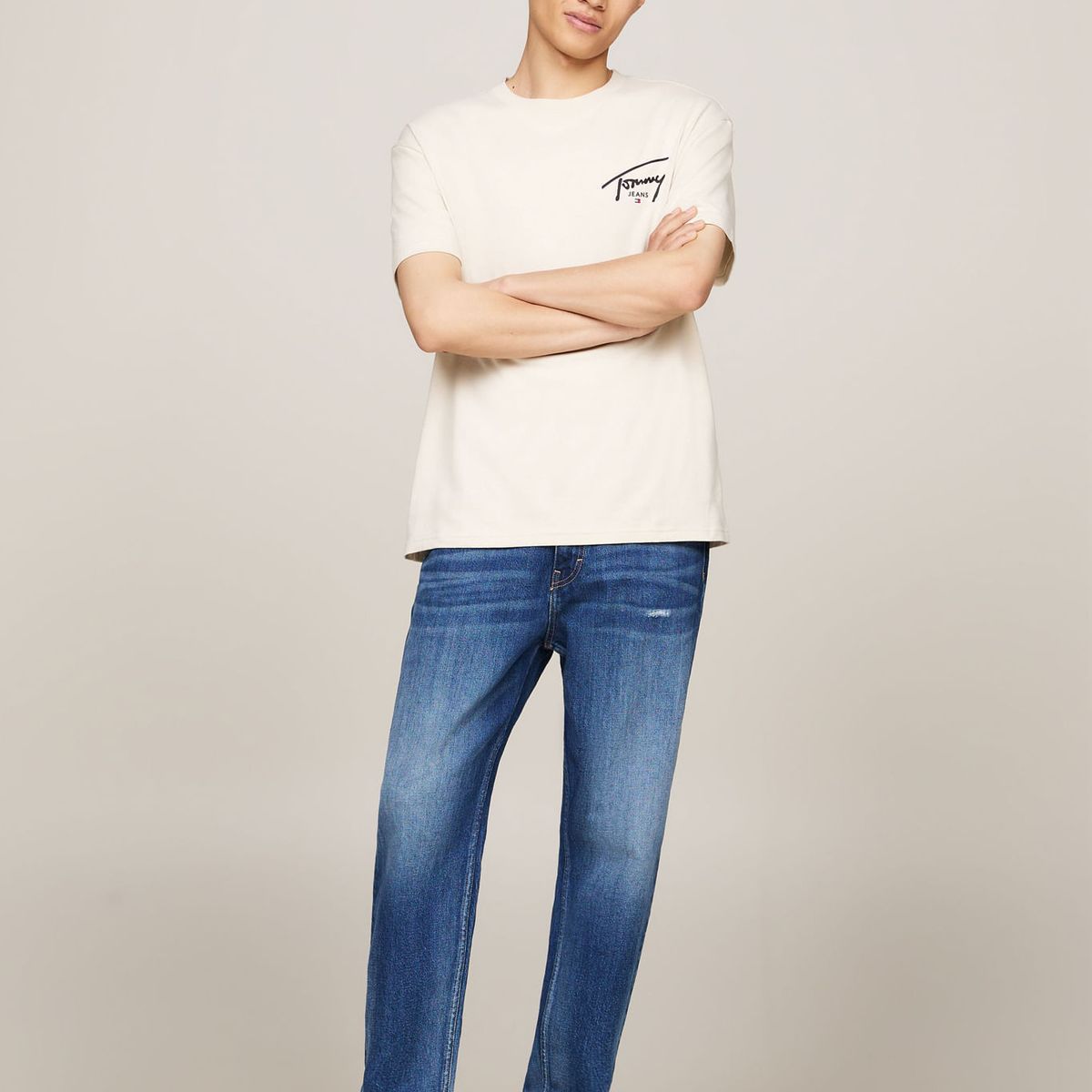 TOMMY HILFIGER - CAMISETA TJM REG SIGNATURE PRINT TEE EX