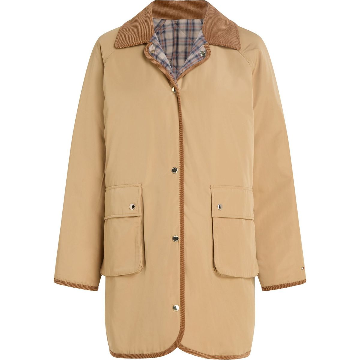 TOMMY HILFIGER - SACO QUILTED REVERSIBLE CHECK COAT