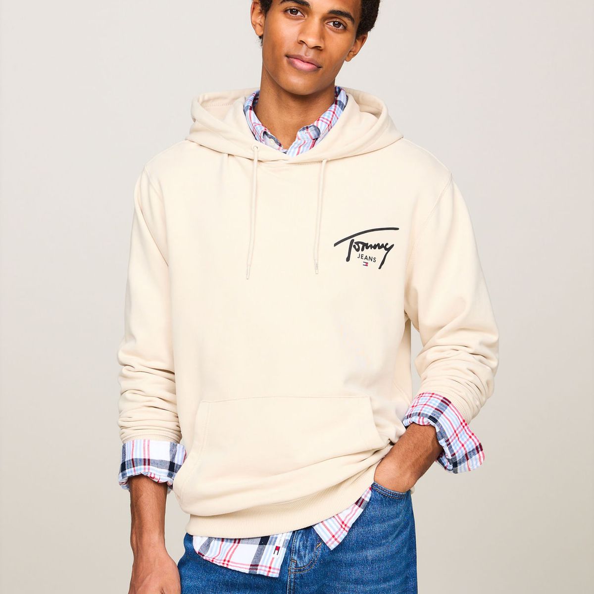 TOMMY HILFIGER - SWEATSHIRT TJM REG ENTRY GRAPHIC HOODIE LOGO TOMMY