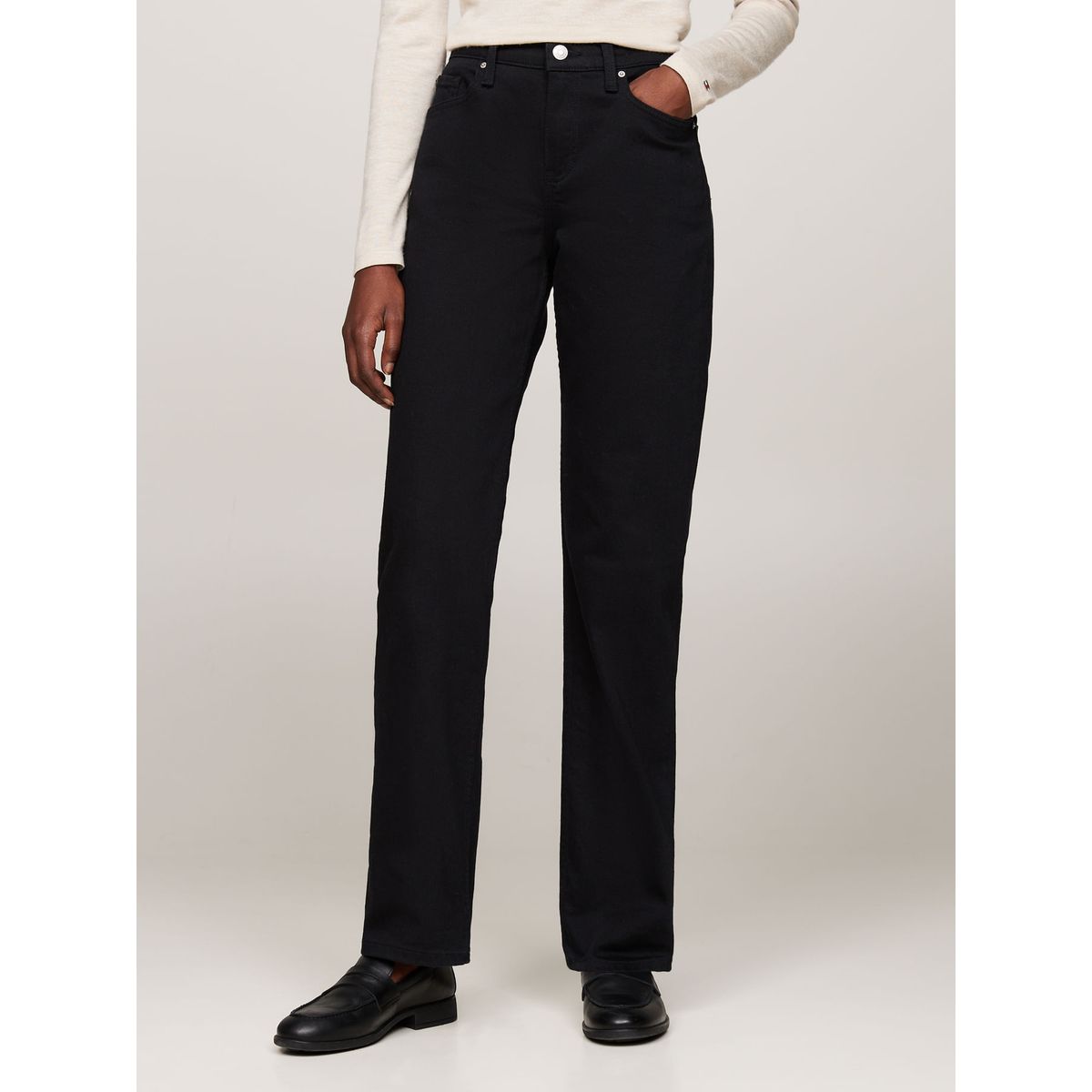 TOMMY HILFIGER - JEAN CLASSIC STRAIGHT RW STAY BLACK