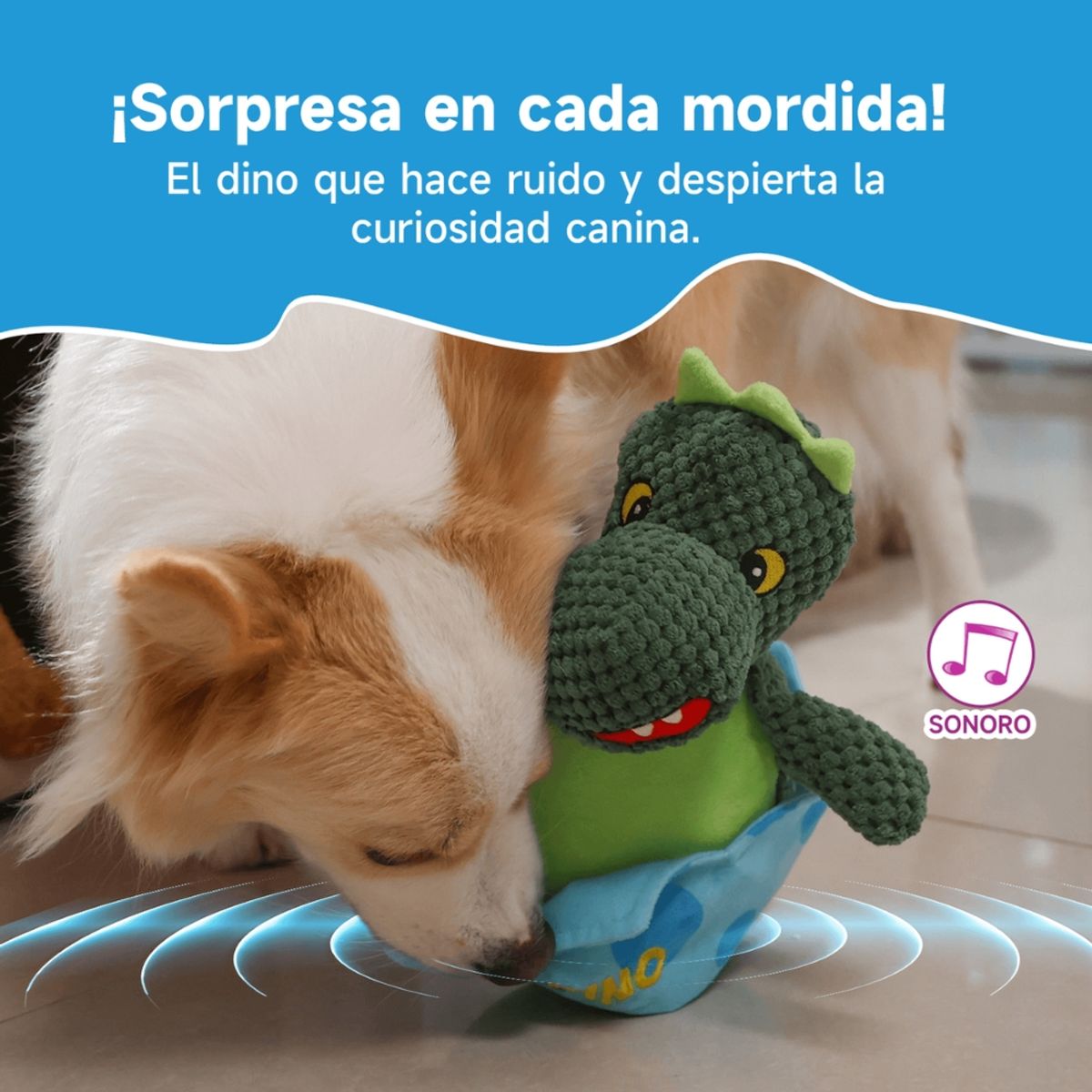 MOMOVIDA - Juguete Trompo de Dinosaurio con Sonido Momovida DT-5