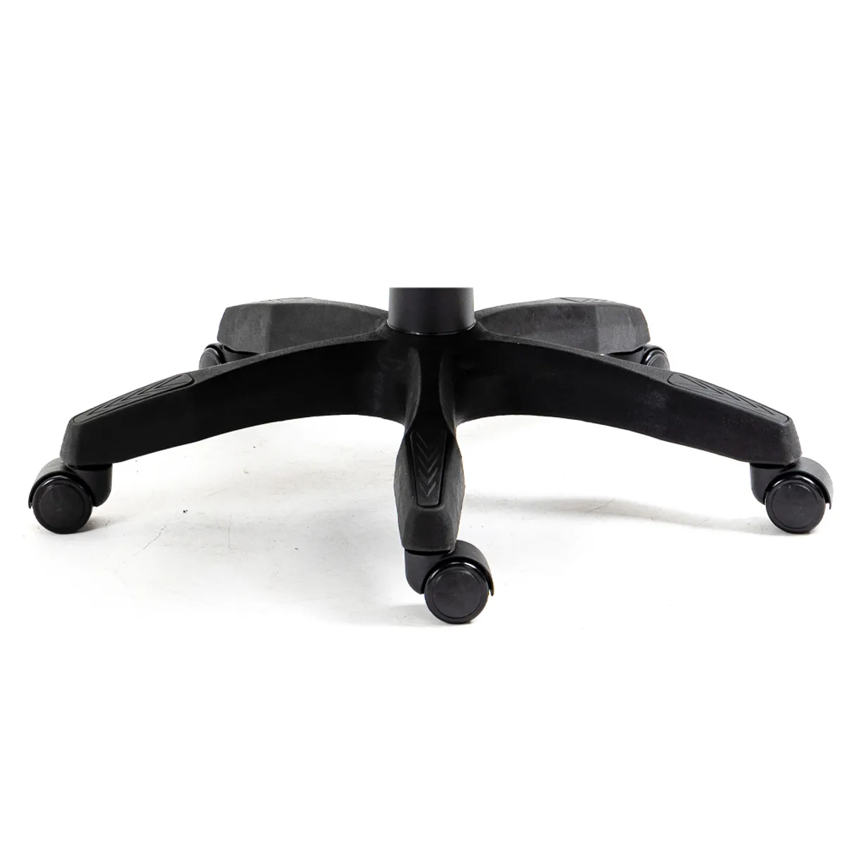 DREIZT - COMBO BASE PARA SILLA GAMER REPUESTO SHINE NEGRO + PACK 5 RUEDAS PARA SILLA