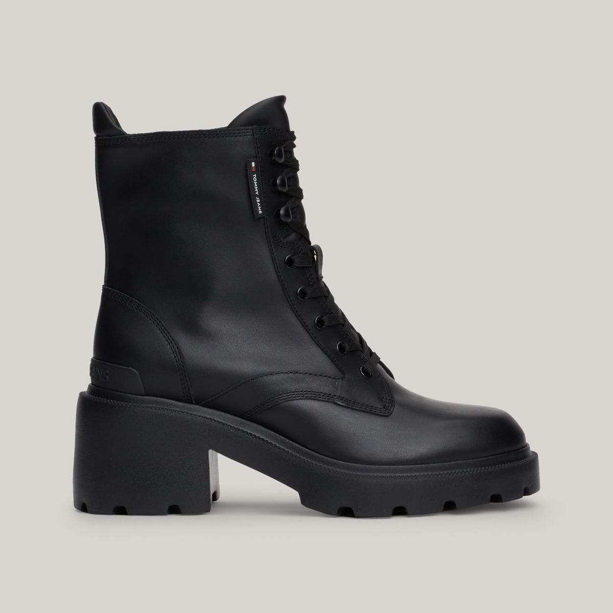 TOMMY HILFIGER - BOTIN HD TJW MID HEEL BOOT LEATHER
