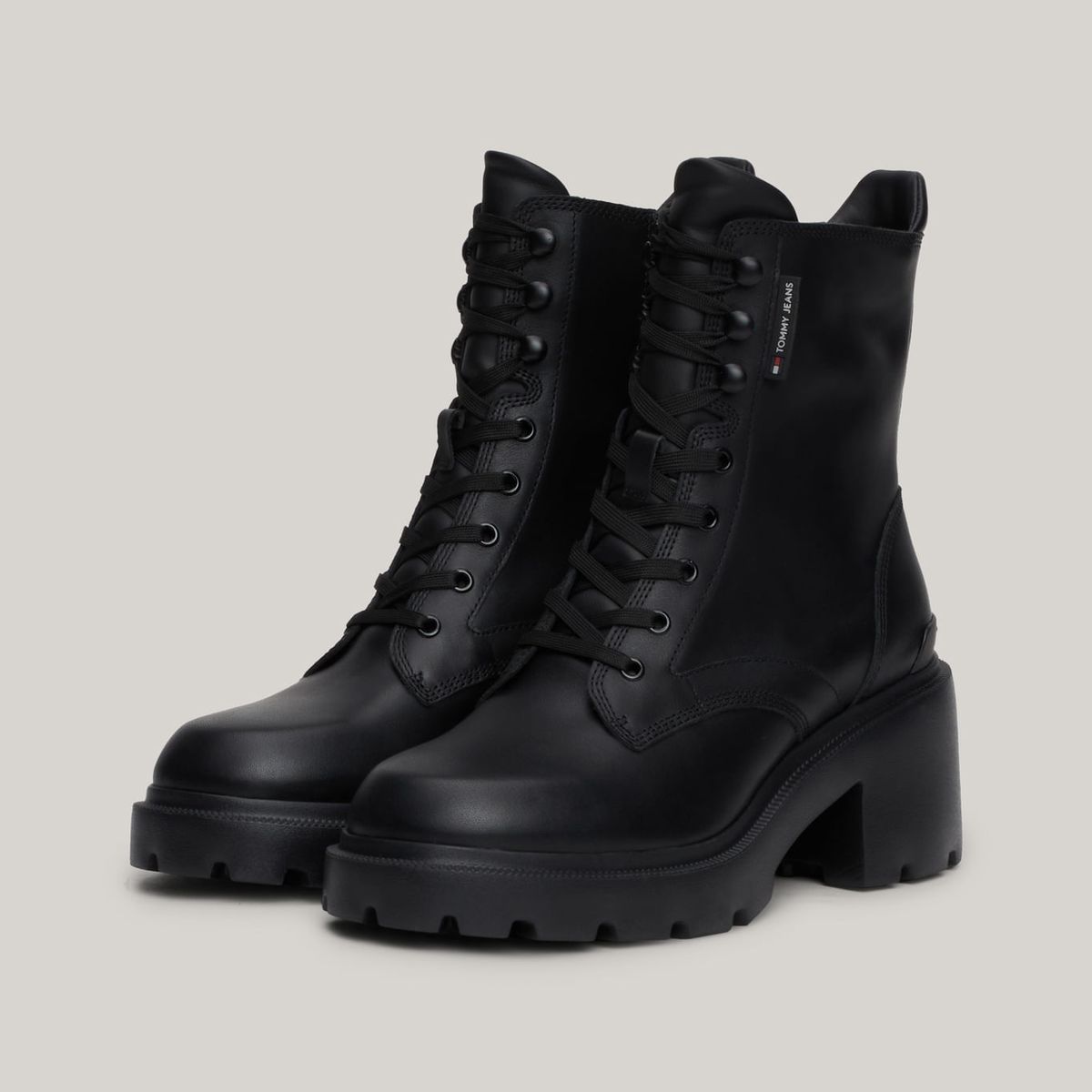TOMMY HILFIGER - BOTIN HD TJW MID HEEL BOOT LEATHER