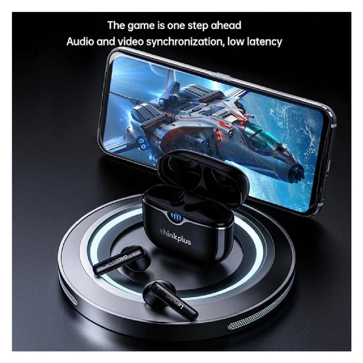 LENOVO - Audífonos Bluetooth Lenovo LP15 Negros