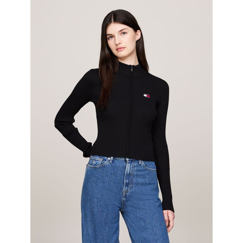 TOMMY HILFIGER - SWEATER TJW ZIP THRU BADGE CARDIGAN