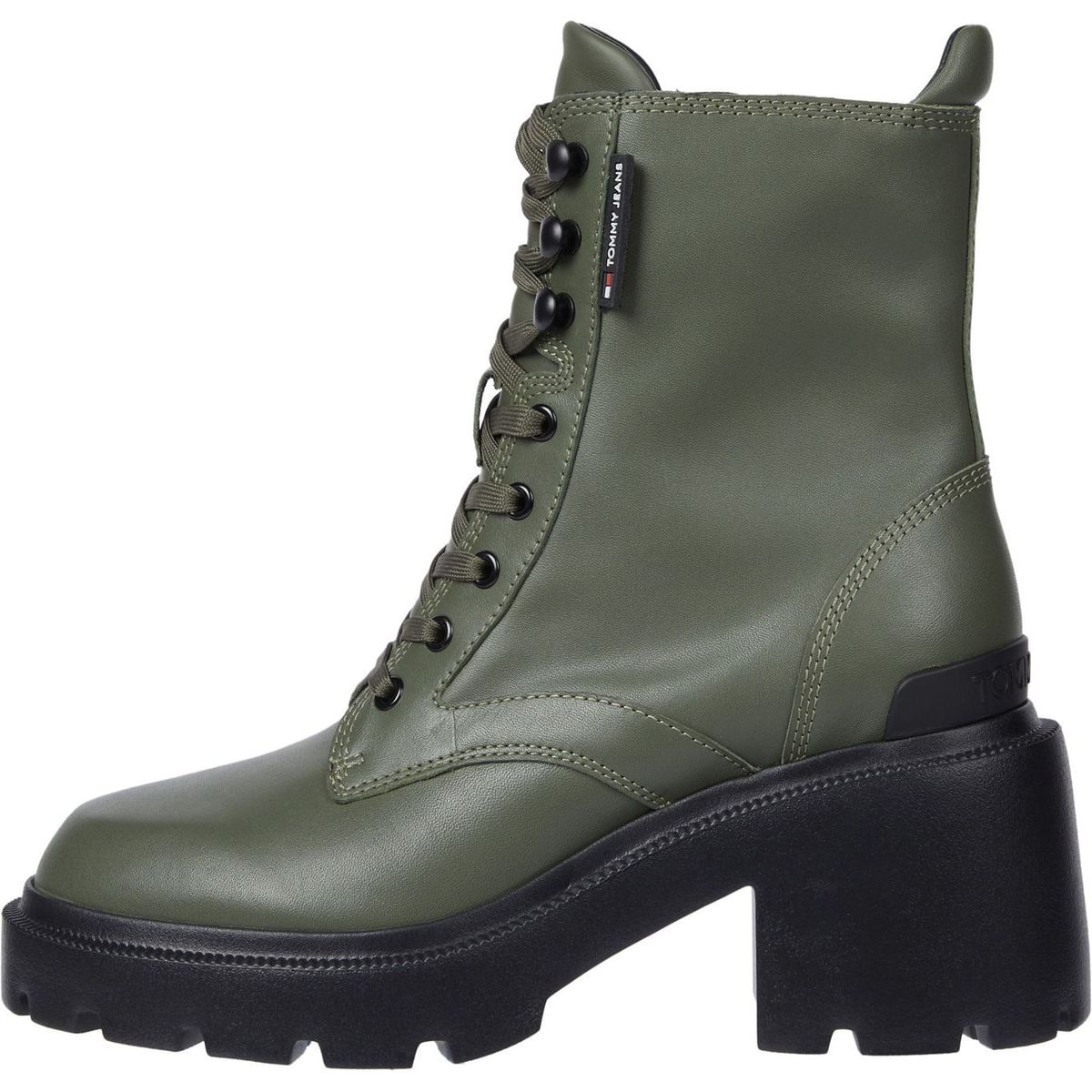 TOMMY HILFIGER - BOTIN HD TJW MID HEEL BOOT LEATHER