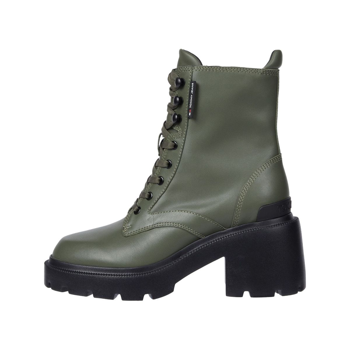 TOMMY HILFIGER - BOTIN HD TJW MID HEEL BOOT LEATHER