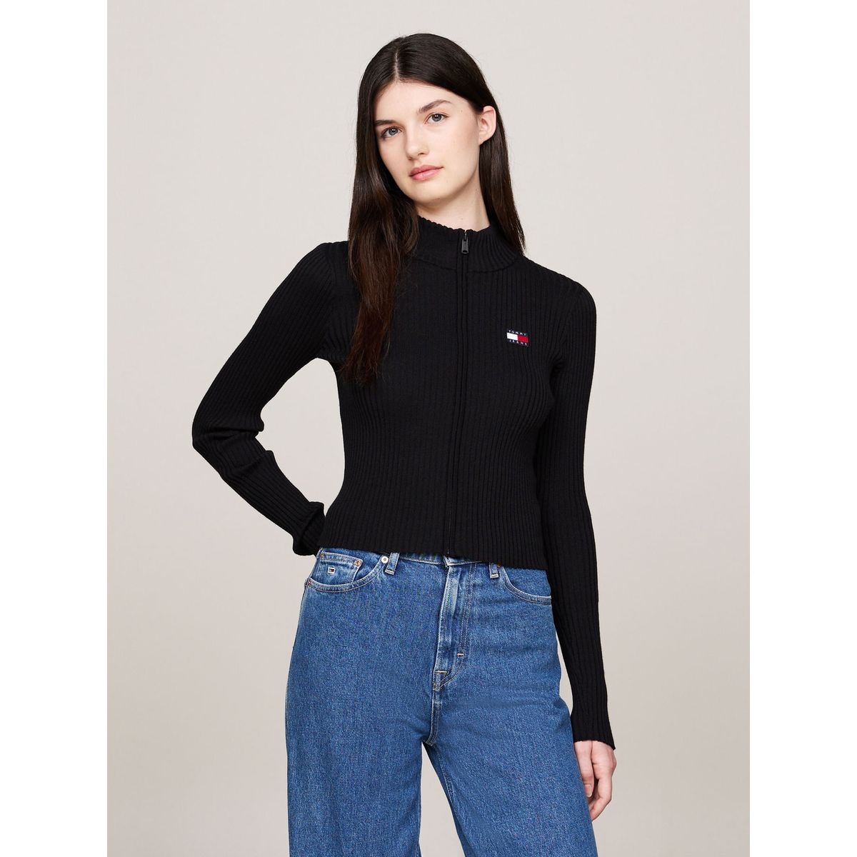 TOMMY HILFIGER - SWEATER TJW ZIP THRU BADGE CARDIGAN