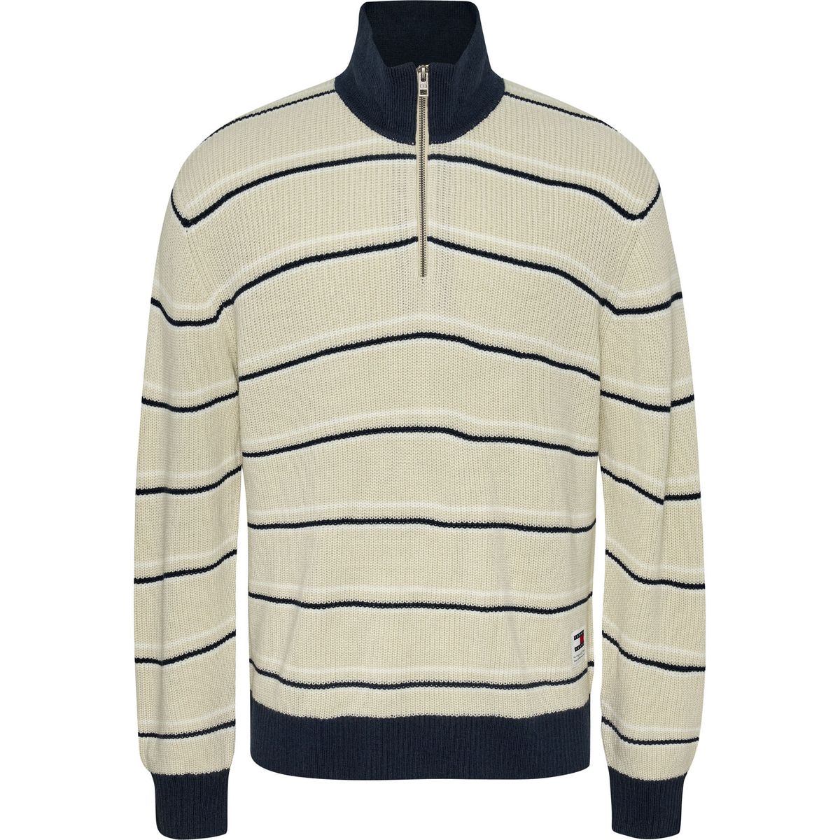 TOMMY HILFIGER - SWEATER TJM REG 1/4 ZIP STRIPE SWEATER