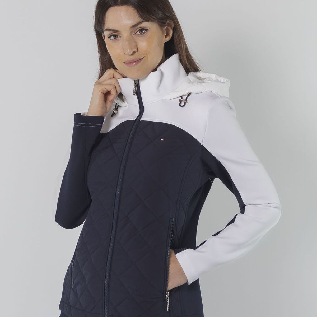 TOMMY HILFIGER - CASACA CLRBLCK QUILTED SCUBA JCKT