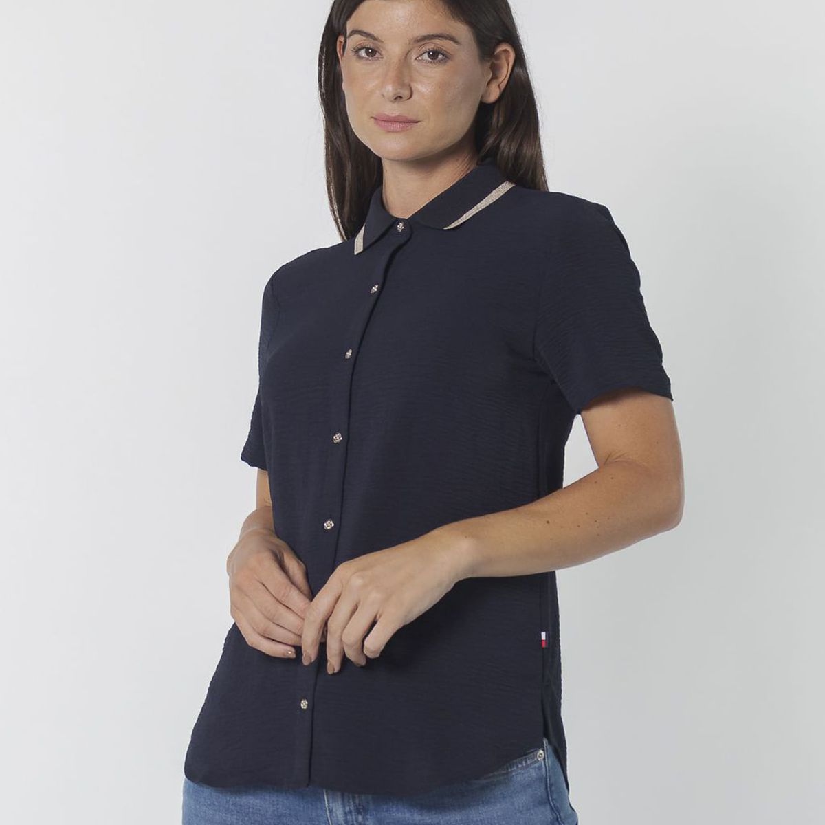 TOMMY HILFIGER - BLUSA M/C PARA MUJERES TH