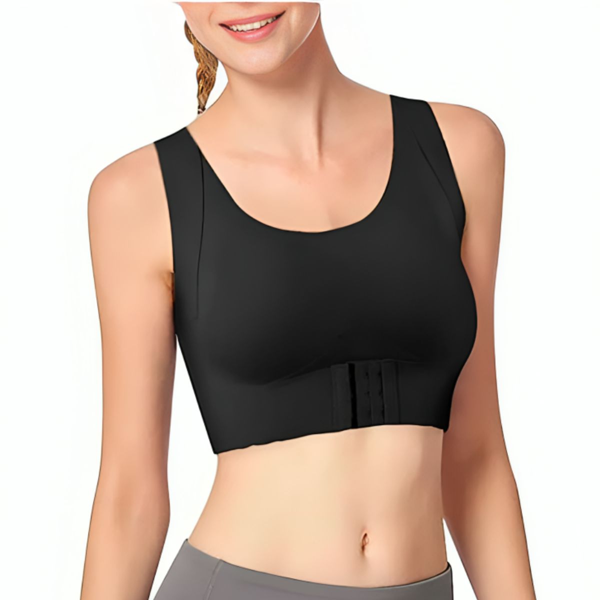 GENERICO - Brasier Top Reafirmante Push Up Deportivo Corrector de Postura