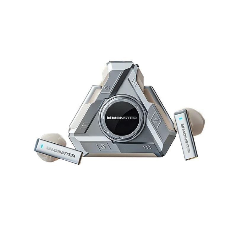 MONSTER - Audífonos Bluetooth Gamer Monster XKT22 Silver
