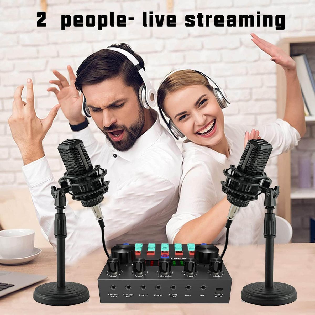 OEM - Interfaz de Audio V8S Externa Ideal Grabación y Streaming en Vivo