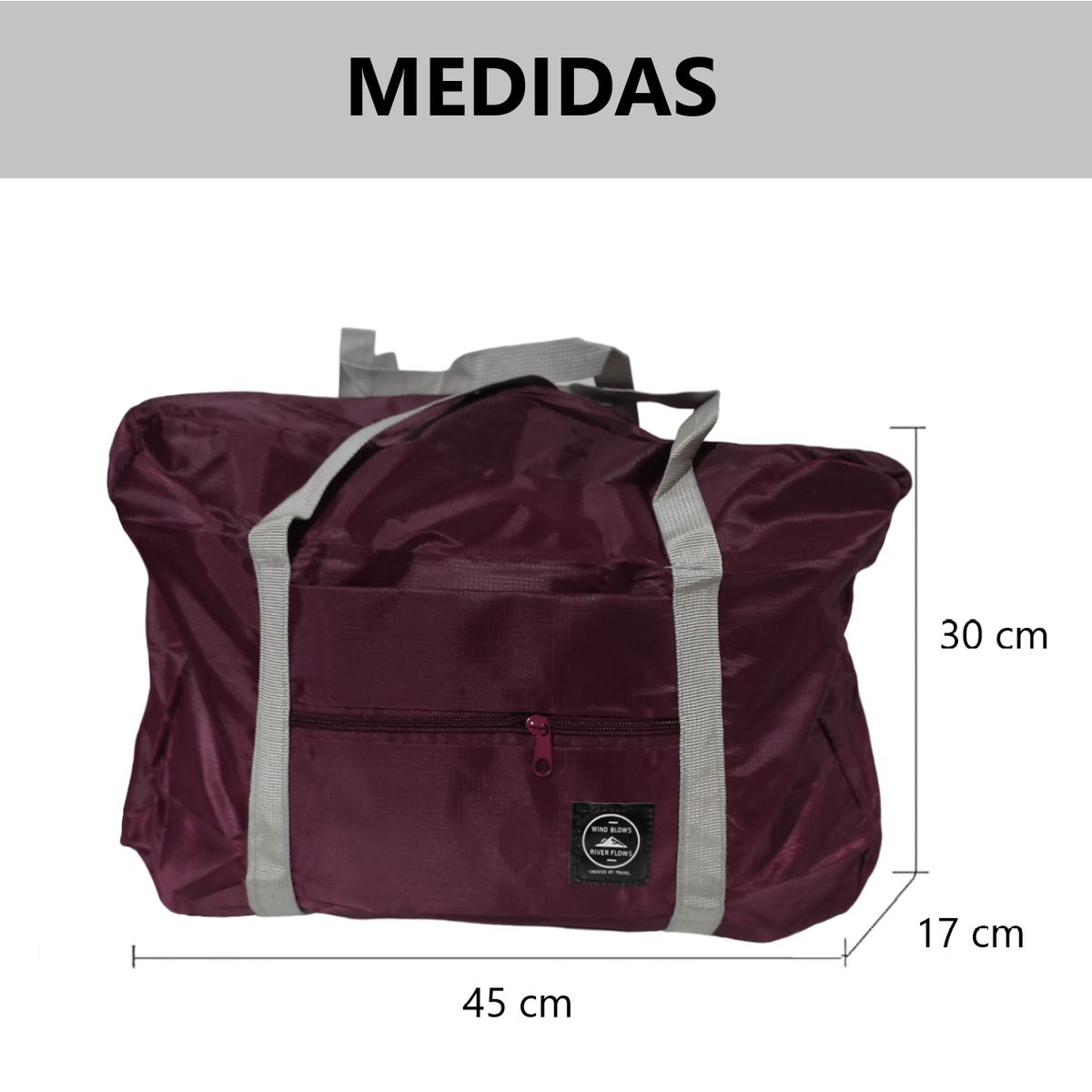GENERICO - Set 2 Bolsos de mano para viaje - Varios colores_.