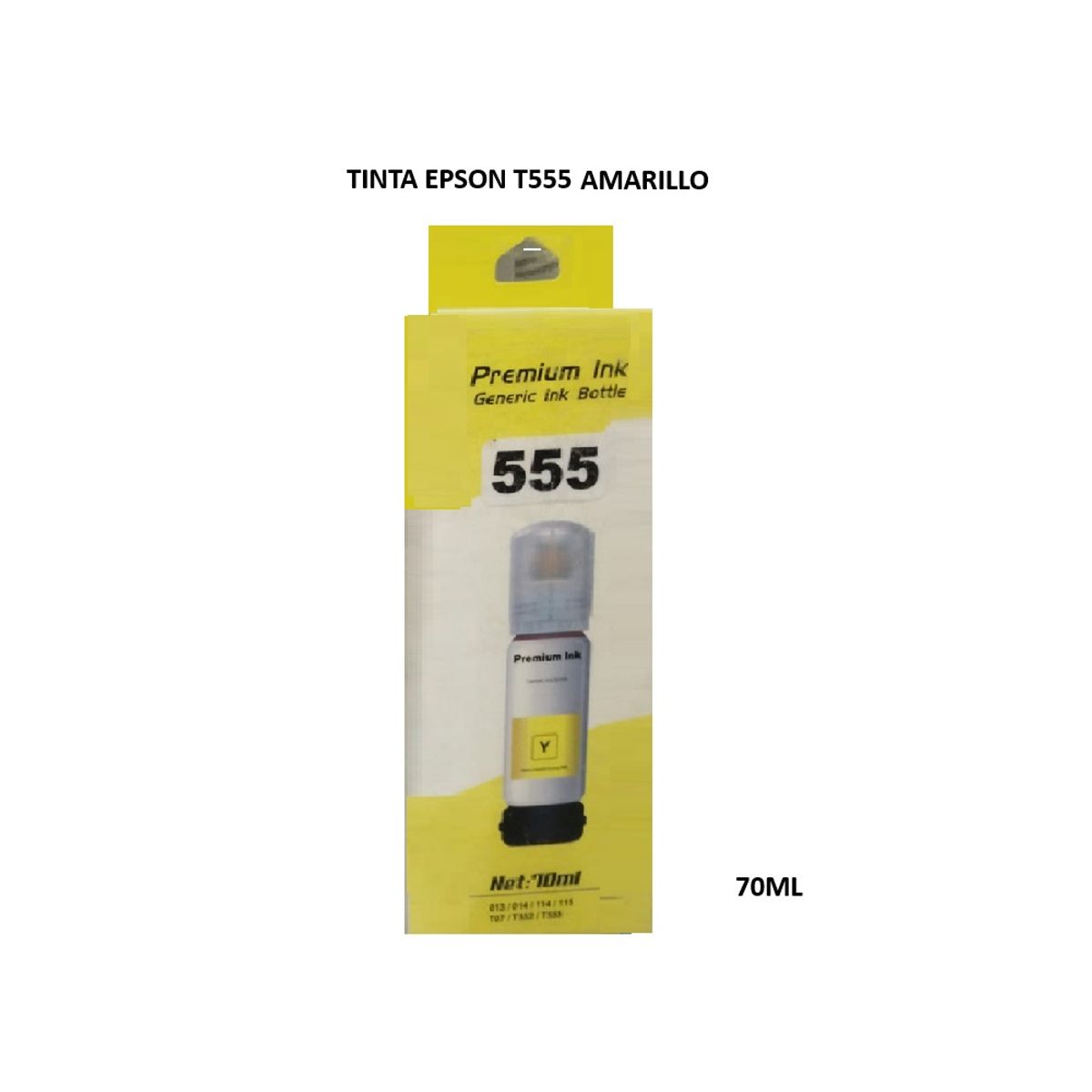 GENERICO - Tinta Generico T555 Color Amarillo