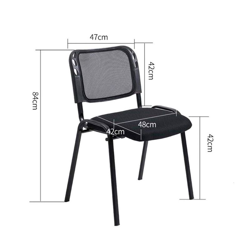 OFIDEAS - Silla De Oficina Fija Isósceles Malla Color Negro Ofideas