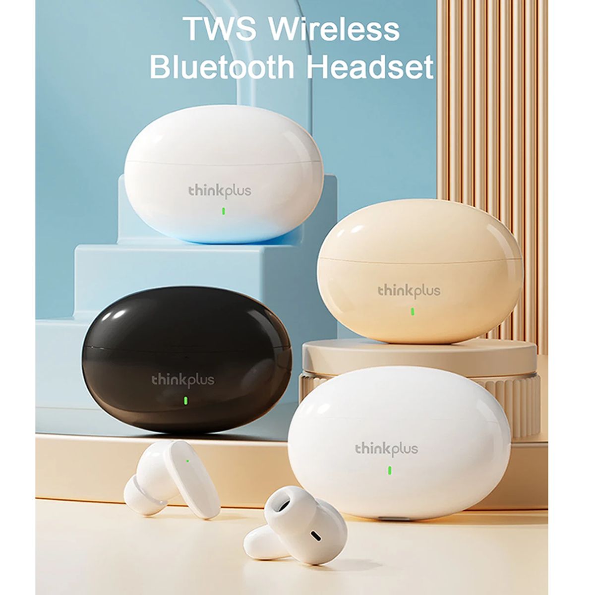 GENERICO - AUDICULARES INALAMBRICOS BLUETOOH THINKIPLUS 2025 BLACK