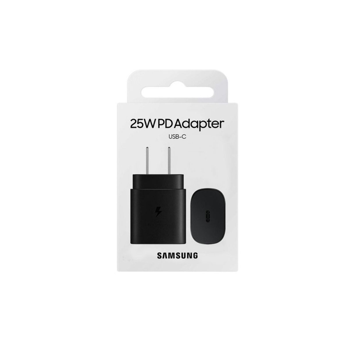 SAMSUNG - Adaptador de Pared USB C a C  25W para Samsung A55 A36 A26- NEGRO