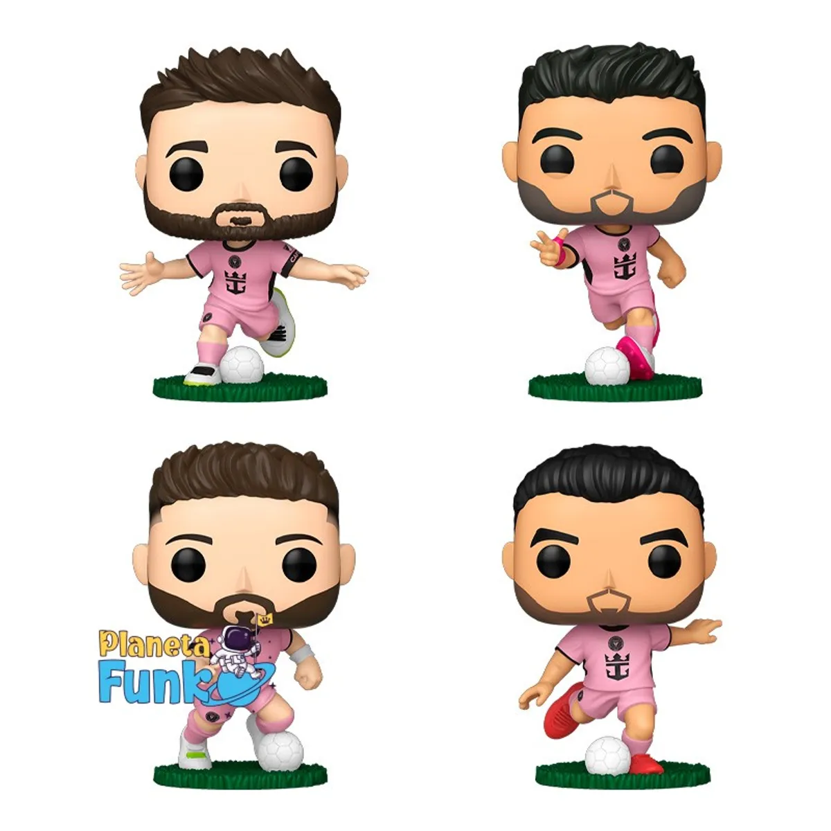 FUNKO - INTER MIAMI FUTBOL MESSI SUAREZ ALBA BUSQUETS