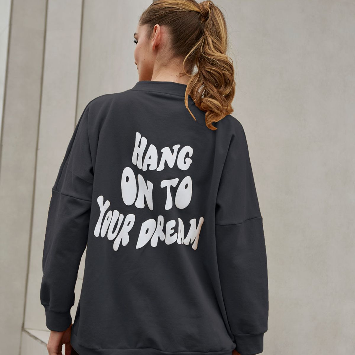 KONING - Polera Franela Oversized Mujer