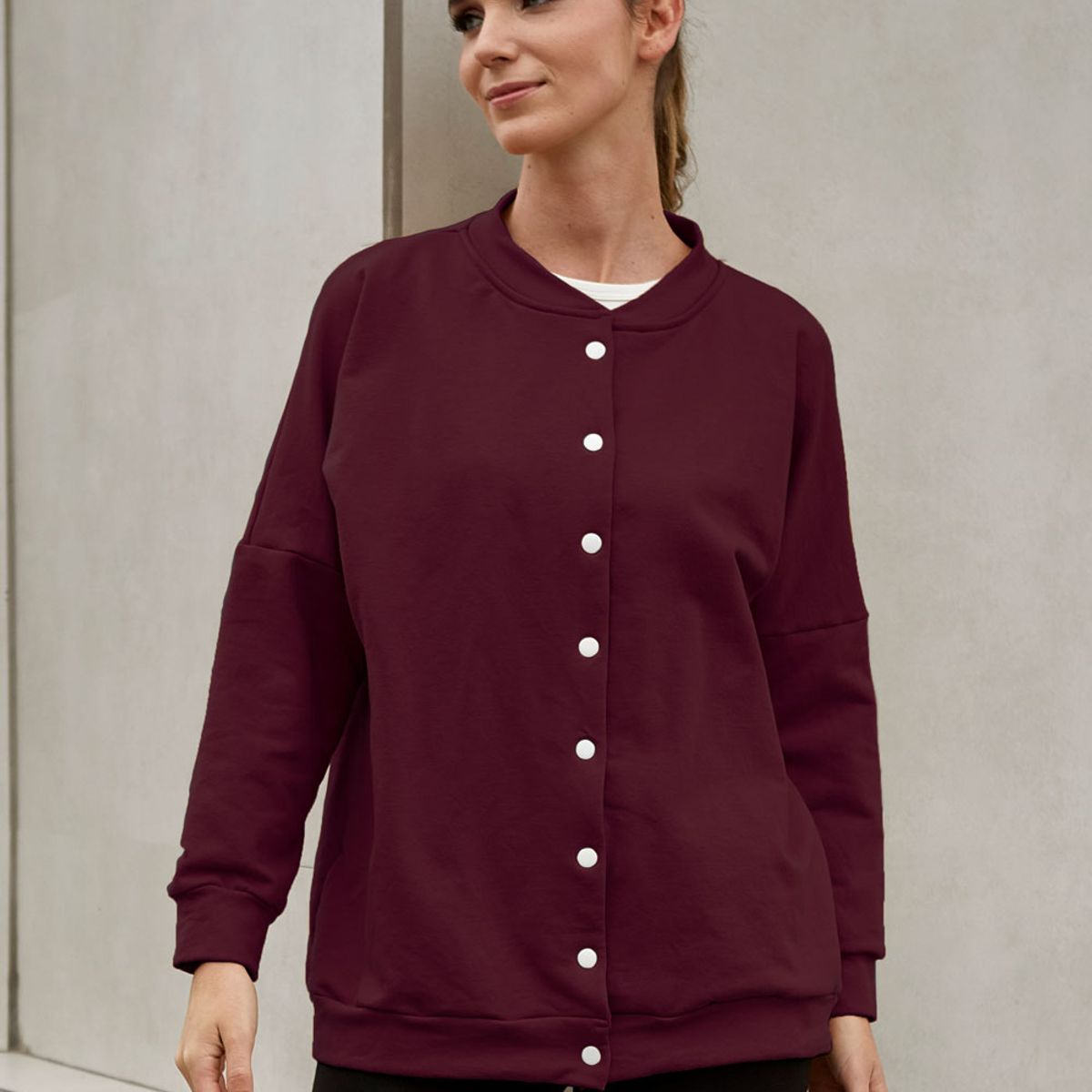 KONING - Polera Franela Oversized Mujer