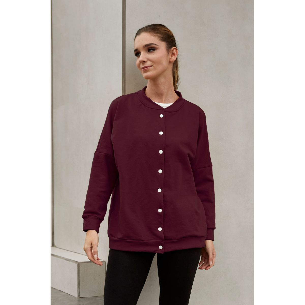 KONING - Polera Franela Oversized Mujer