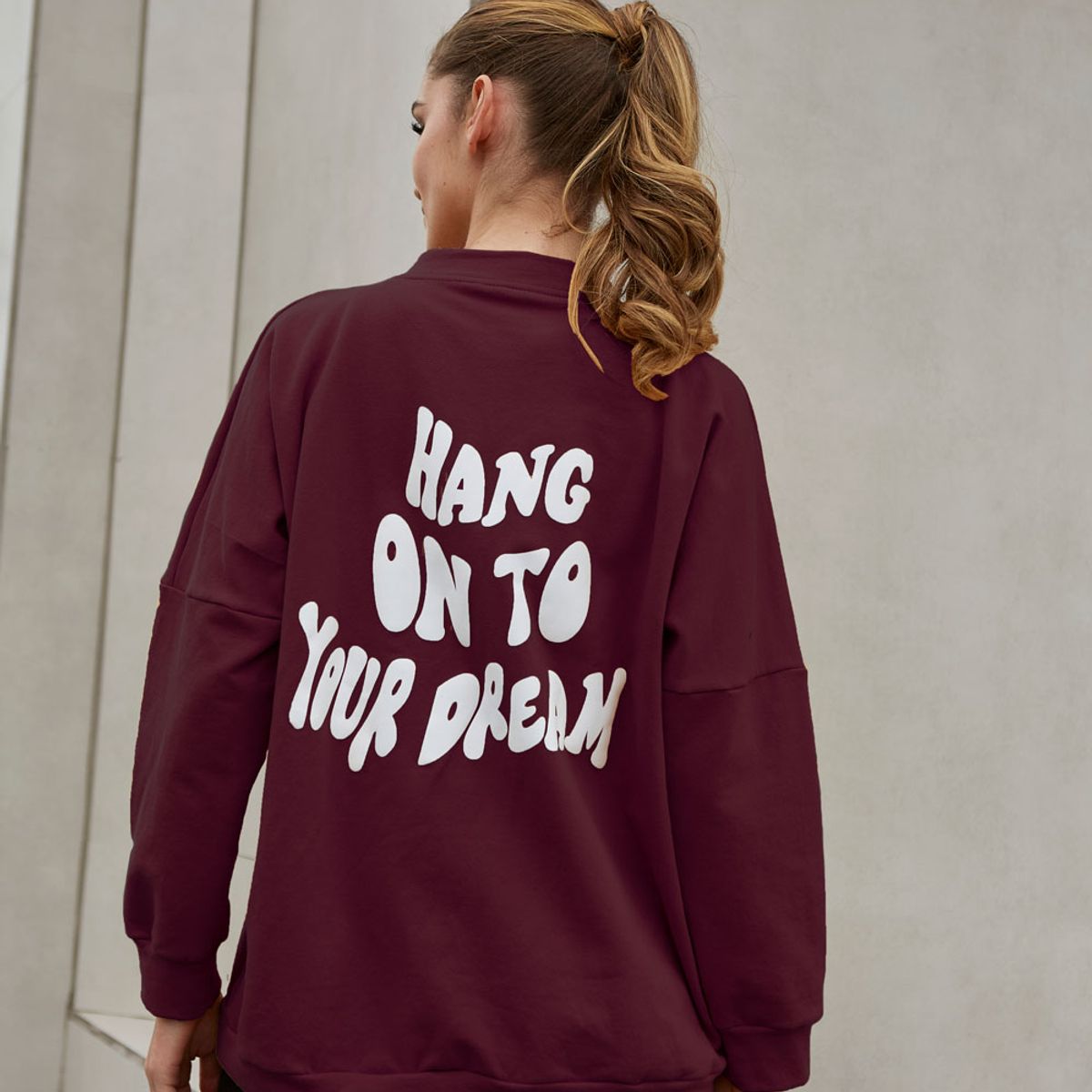 KONING - Polera Franela Oversized Mujer