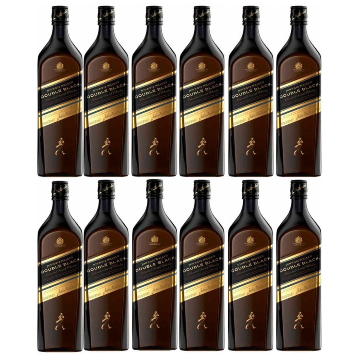 JOHNNIE WALKER - Whisky Double Black Label Botella 1L - 12 und