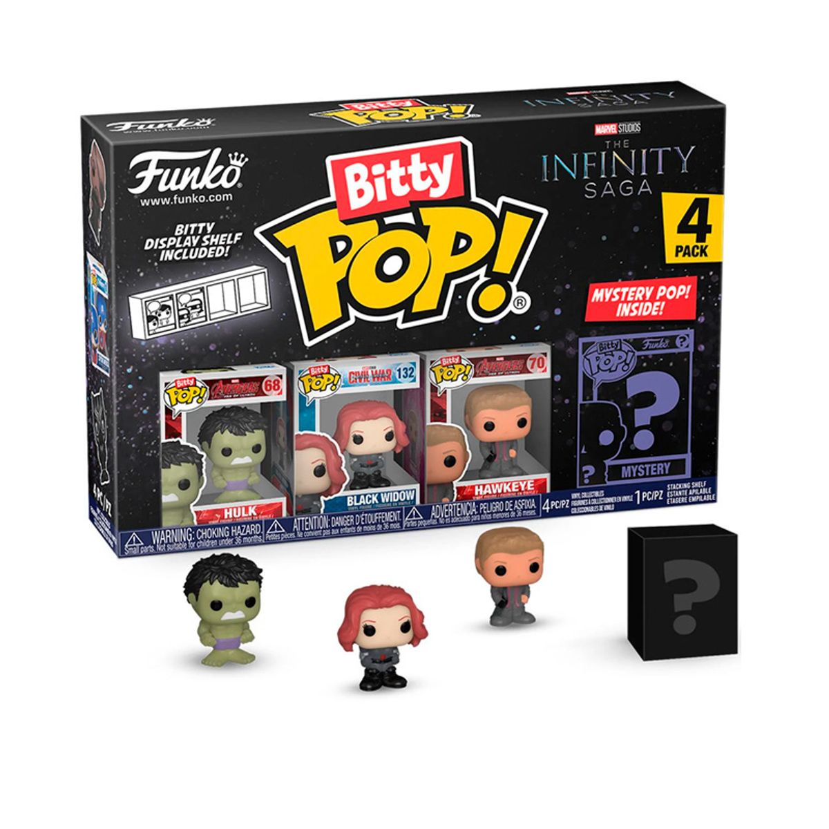 FUNKO - FUNKO BITTY POP MARVEL HULK BLACK WIDOW