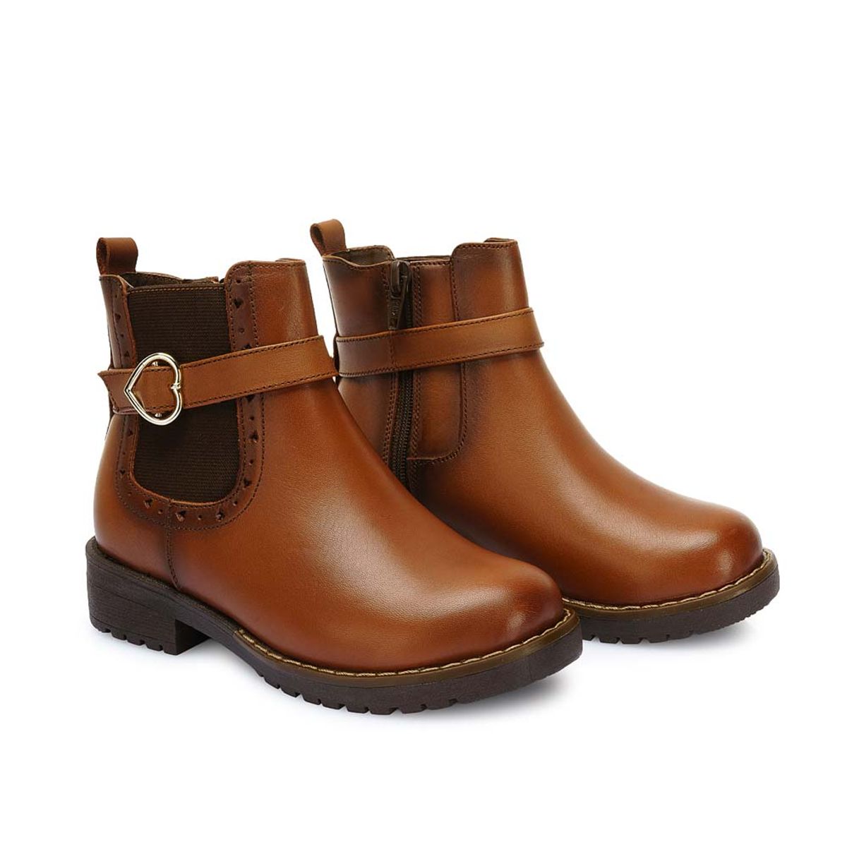 RABBIT - Botín Casual YADIRA-2523 MARRON Rabbit Cuero