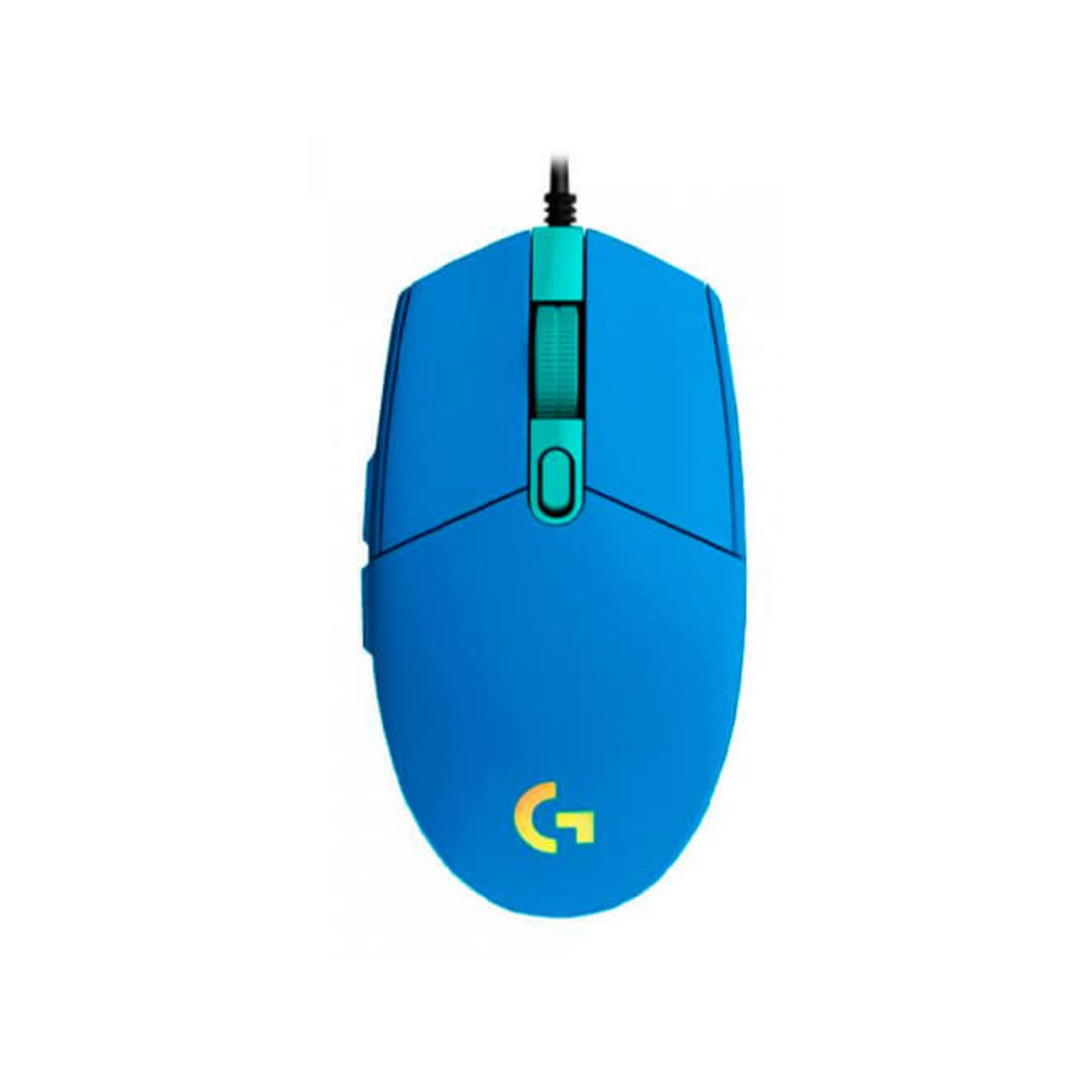 LOGITECH - MOUSE LOGITECH G203 LIGHTSYNC OPTICAL 8000 DPI RGB CON CABLE AZUL