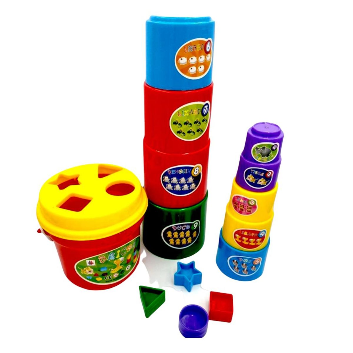 GENERICO - Set Bloques Apilables y Figuras Geometricas