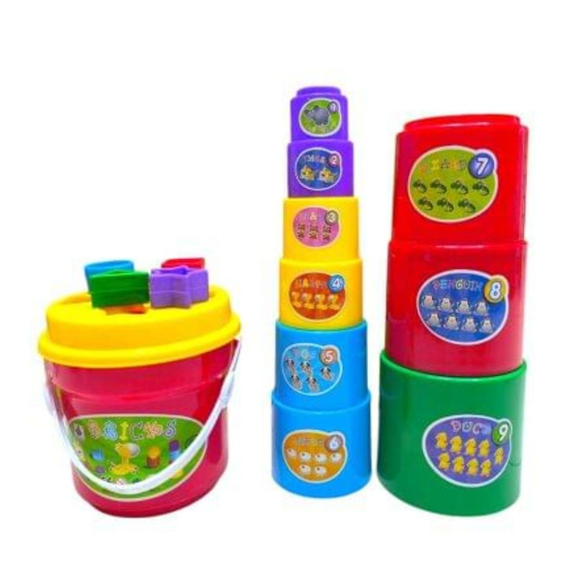 GENERICO - Set Bloques Apilables y Figuras Geometricas