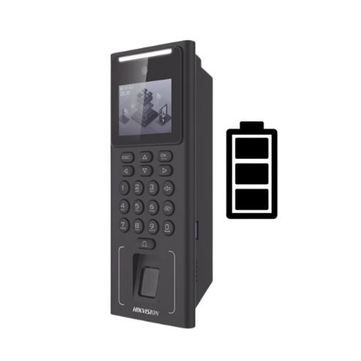 HIKVISION - CONTROL ACCESO Y ASISTENCIA CON WIFI Y BATERIA HIKVISION DS-K1T321EFWX-B