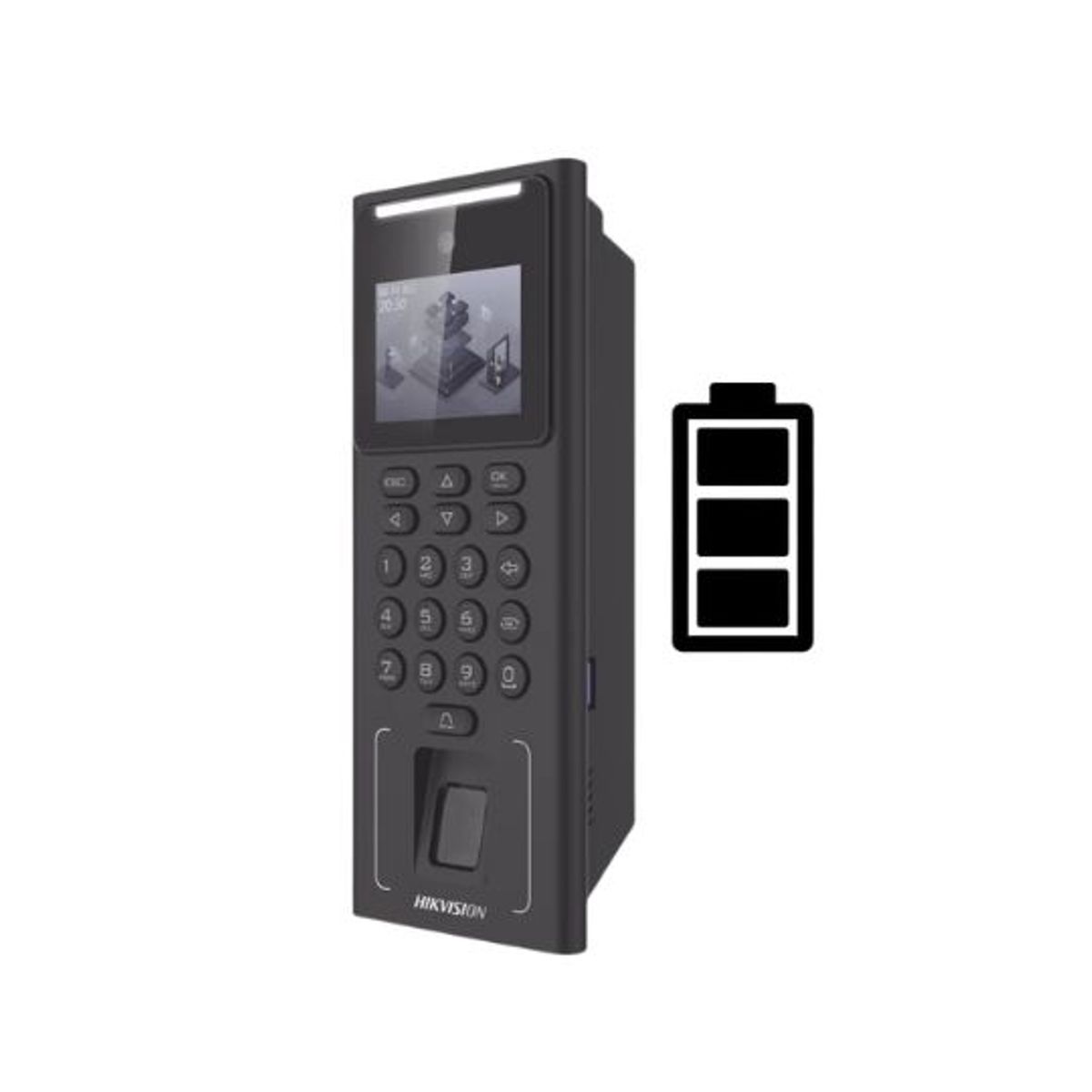 HIKVISION - CONTROL ACCESO Y ASISTENCIA CON WIFI Y BATERIA HIKVISION DS-K1T321EFWX-B