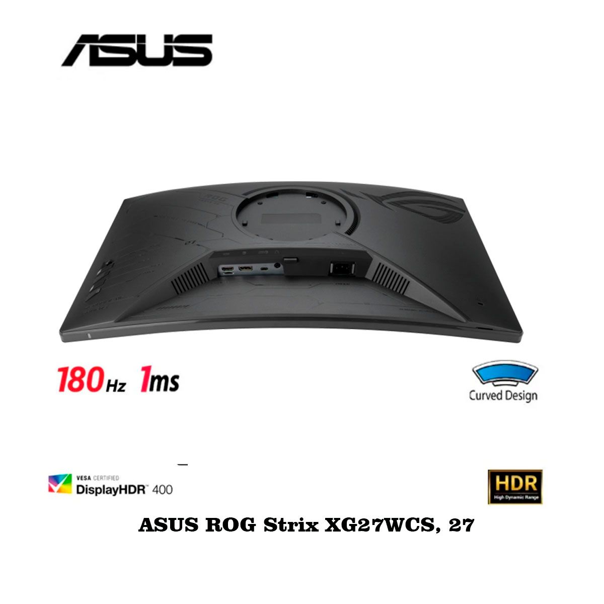 ASUS - Monitor Asus Rog Strix XG27WCS 27 Curvo VA FAST WQHD 180Hz 1ms