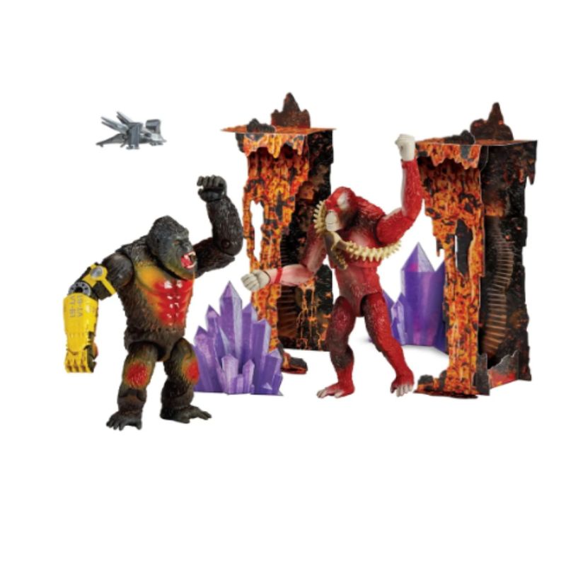 SUCKOT - FIGURA GODZILLA X KONG - DIORAMA KONG VS SKAR KING 15 CM