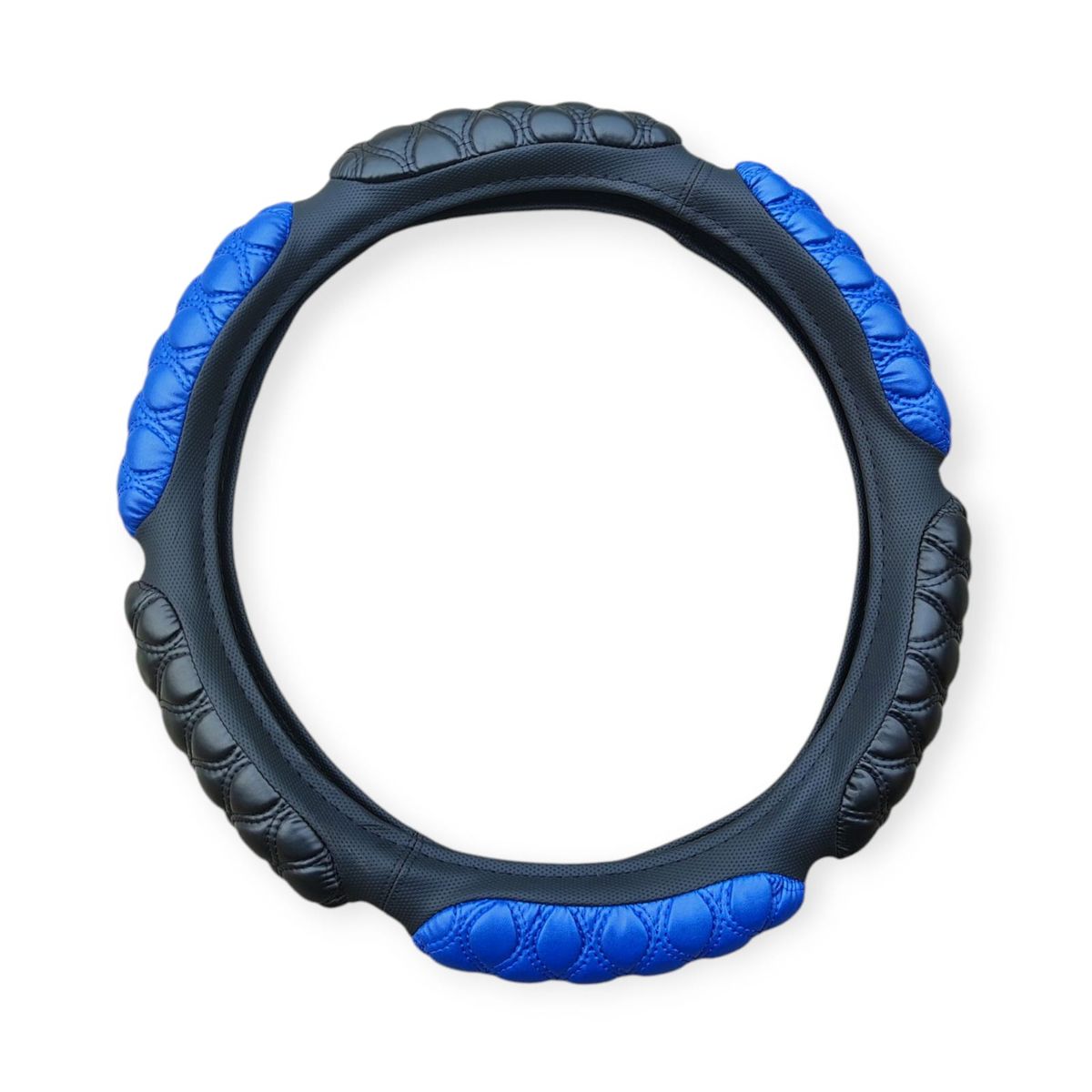 GENERICO - Cubre Volante De Cuerina Anti estresante Chinchón  Azul