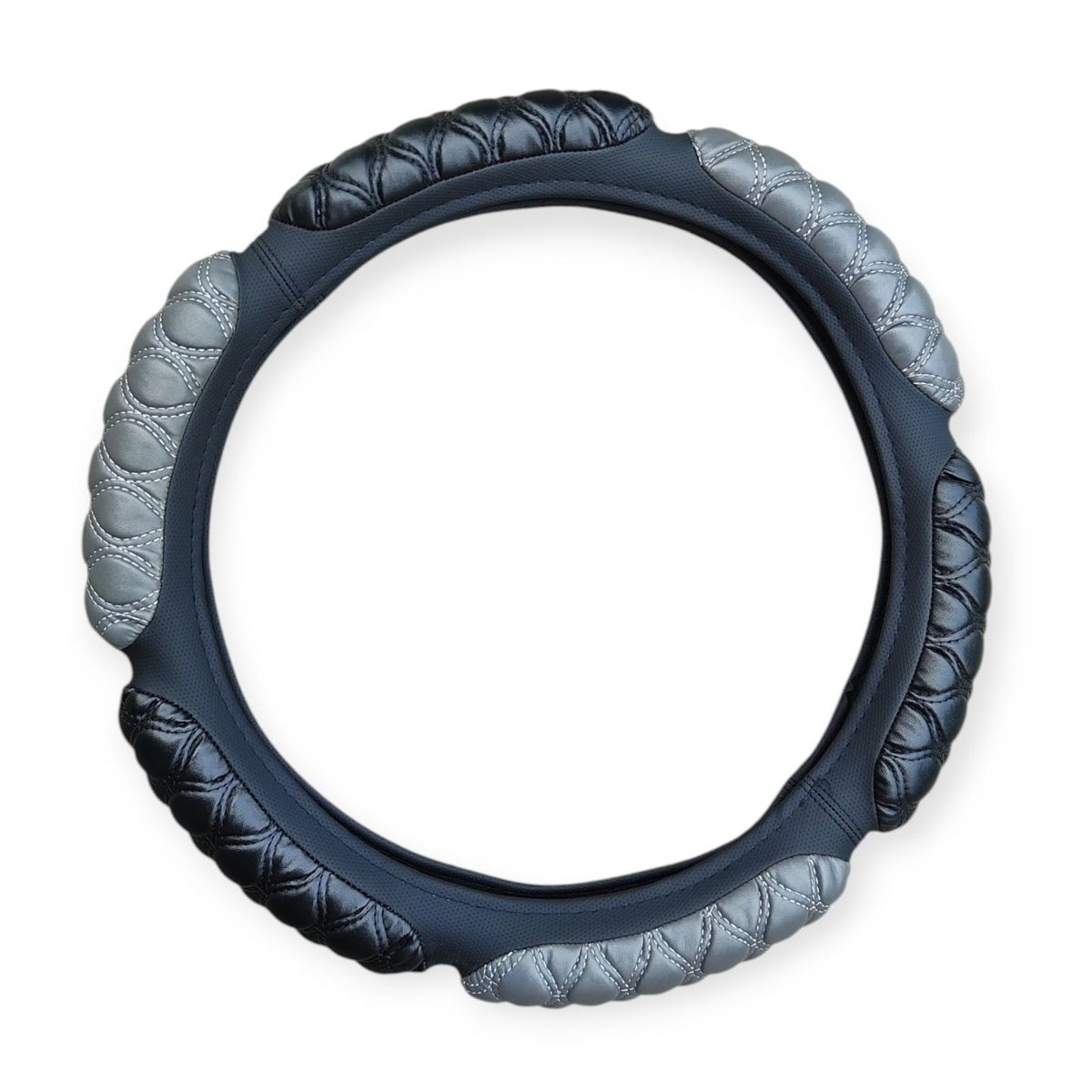 GENERICO - Cubre Volante De Cuerina Anti estresante Chinchón  Plomo