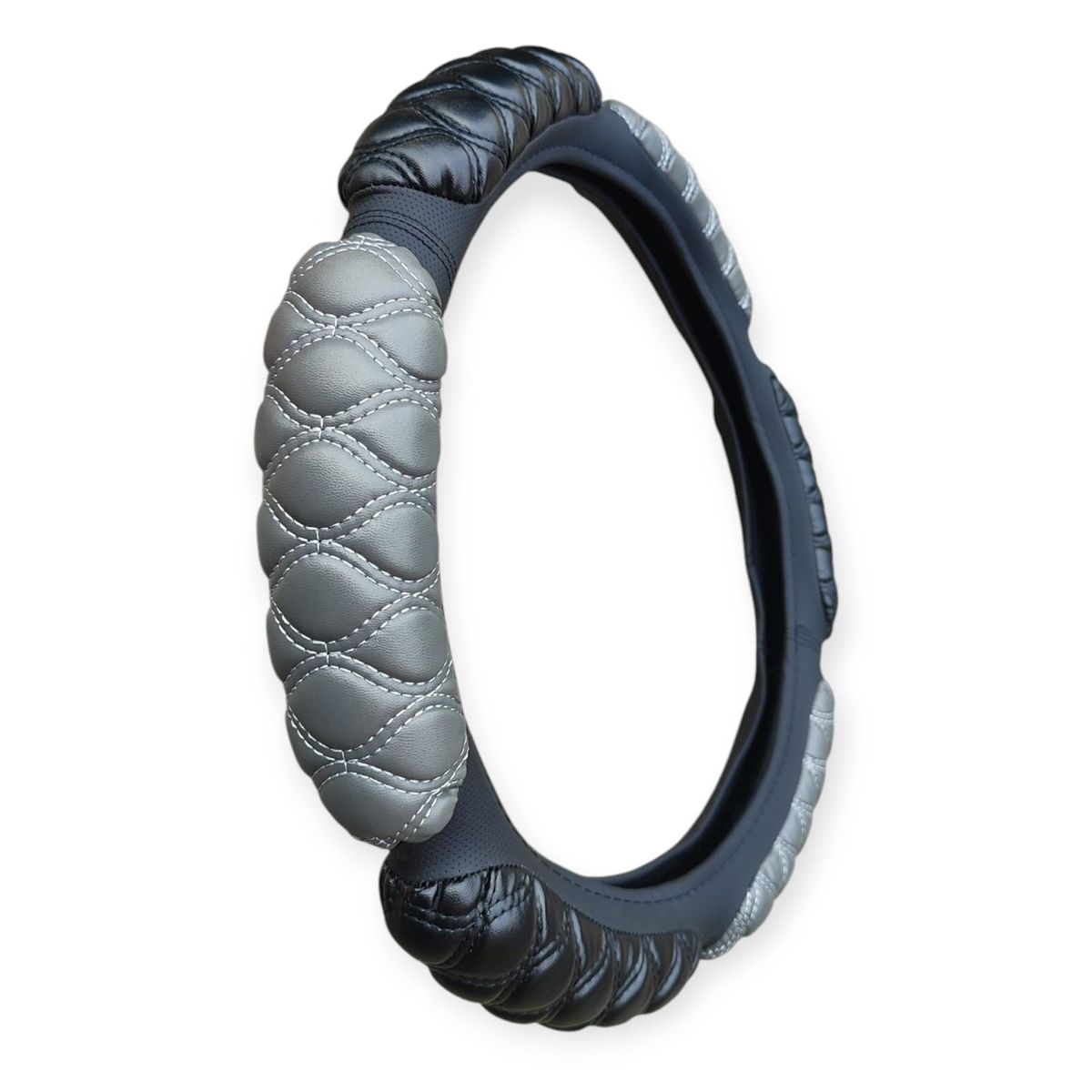 GENERICO - Cubre Volante De Cuerina Anti estresante Chinchón  Plomo