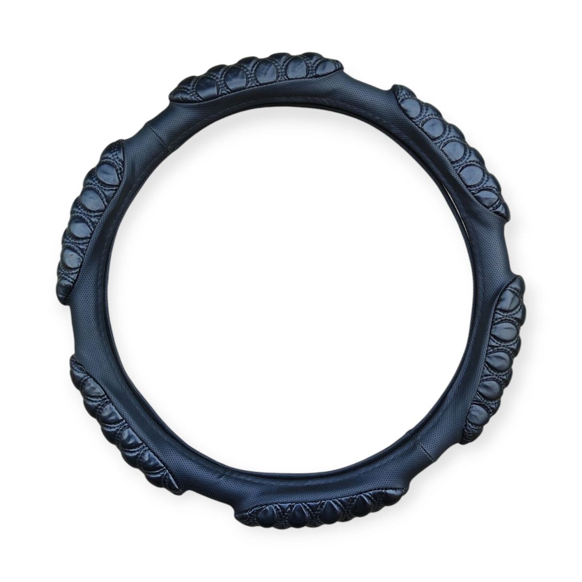 GENERICO - Cubre Volante De Cuerina Anti estresante Chinchón  Negro