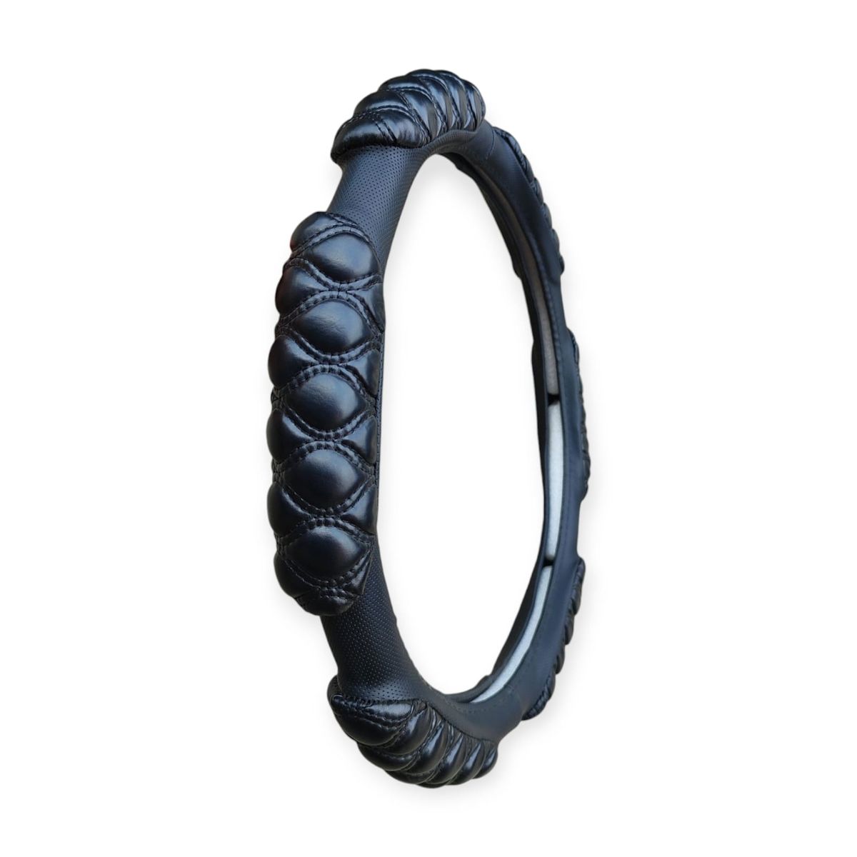 GENERICO - Cubre Volante De Cuerina Anti estresante Chinchón  Negro