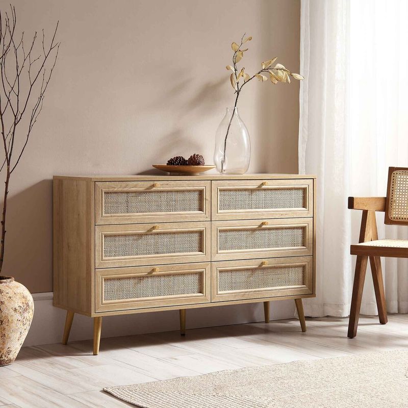 R&R MUEBLES - Cómoda Vintage Zatsu Marrón R&R MUEBLES