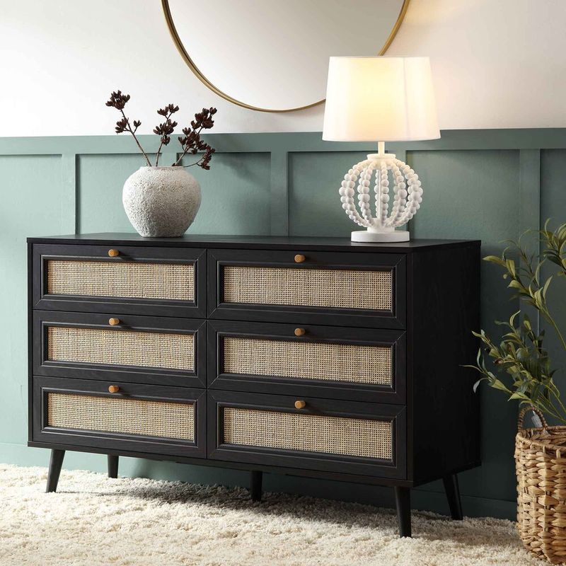 R&R MUEBLES - Cómoda Vintage Zatsu Negro R&R MUEBLES