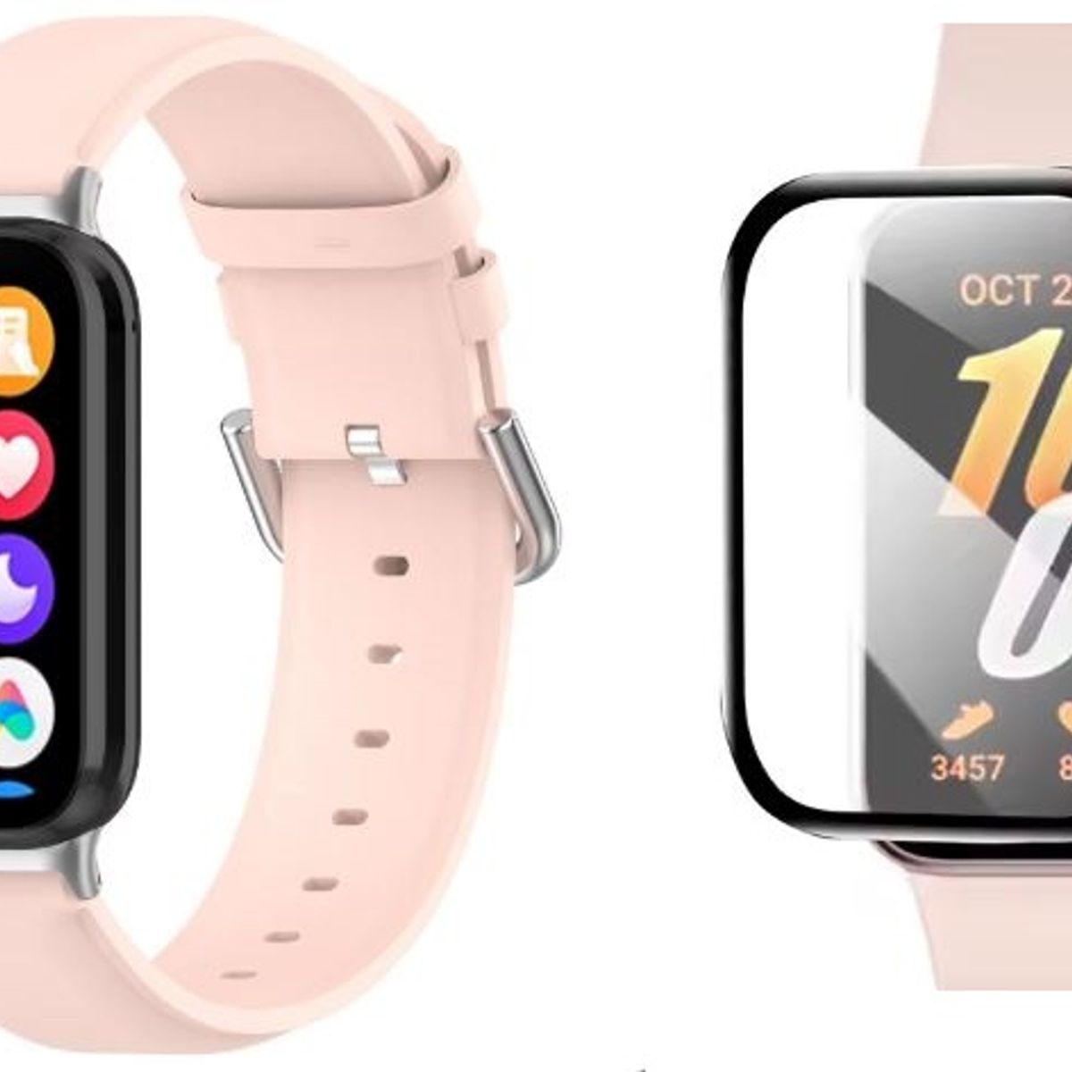 GENERICO - Correa compatible de cuero Smart Band 9 Pro 8 Pro para Xiaomi