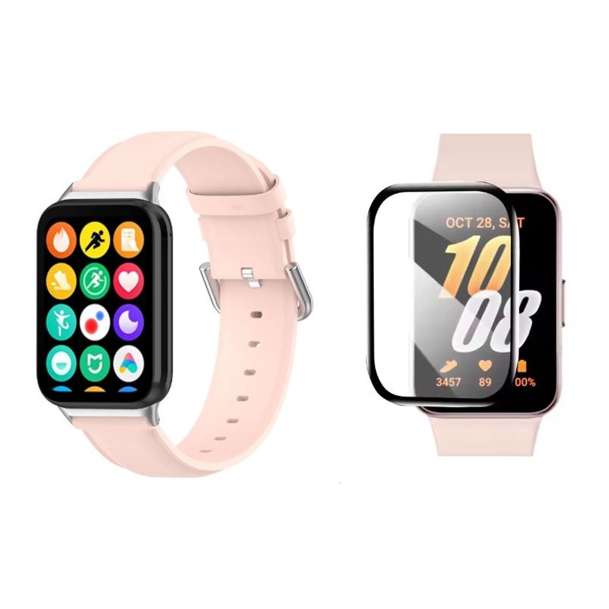 GENERICO - Correa compatible de cuero Smart Band 9 Pro 8 Pro para Xiaomi