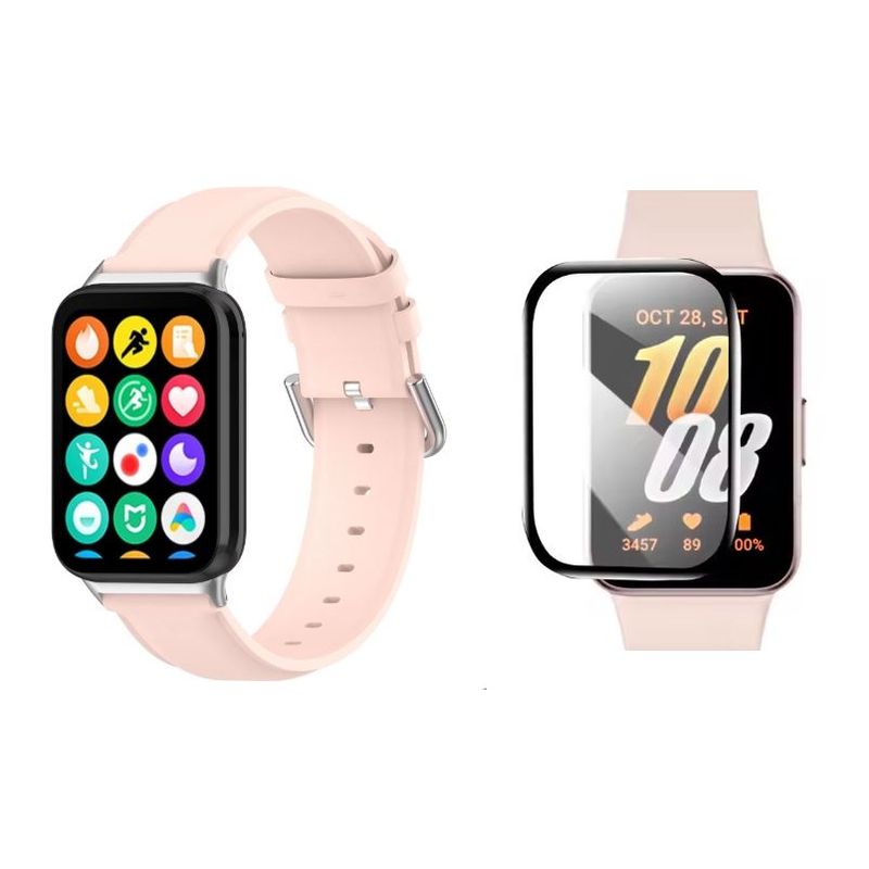 GENERICO - Correa compatible de cuero Smart Band 9 Pro 8 Pro para Xiaomi